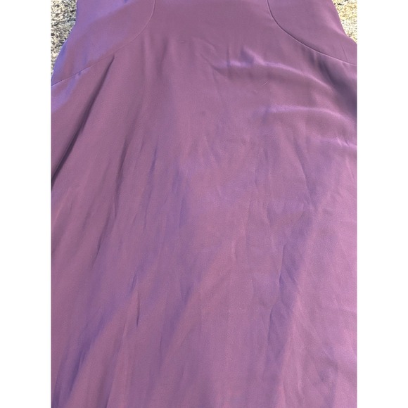 Mori Lee by Madeline Gardner Bridesmaid Dress Eggplant Purple Size 6 Full Length - Picture 7 of 13